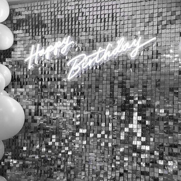 Painel Mágico Decorativo Lantejoula Shimmer Wall Prateado - Open Star Imagem de Painel Mágico Decorativo Lantejoula Shimmer Wall Prateado