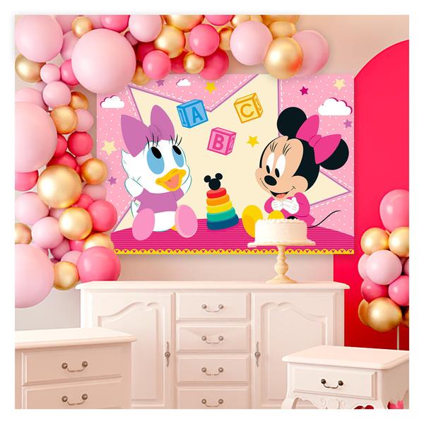 Imagem de Painel Minnie Baby Disney Aniv 01 un decoração festa aniver