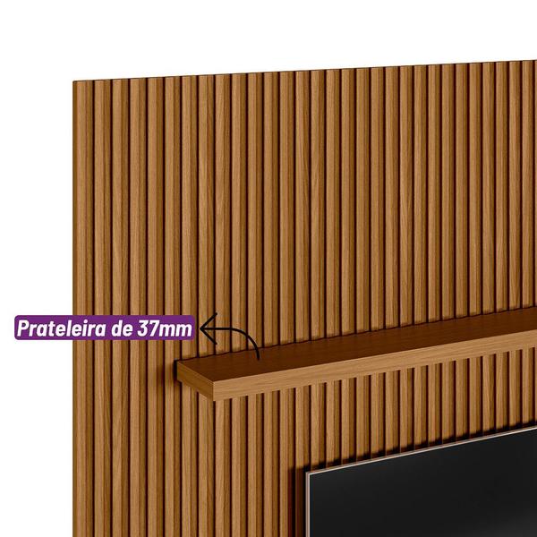 Imagem de Painel Modular Ripado 2,60m com Nicho e Prateleira Linea Brasil