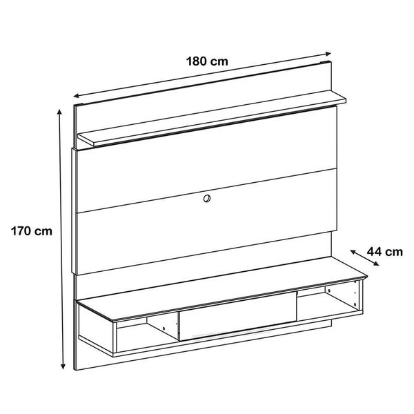 Imagem de Painel Napoles 180 Cm Sala Para Tv até 55 Polegadas