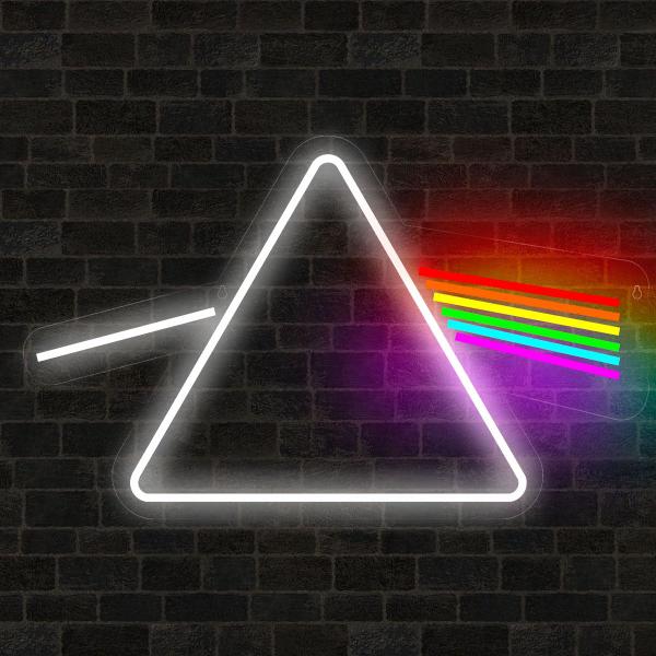 Imagem de Painel Neon DarkSide Pinkfloyd Prisma Rock decoração