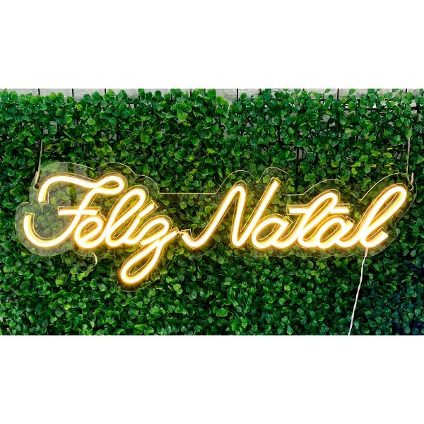 Imagem de Painel Neon Led Feliz Natal festa decoração Fita Led