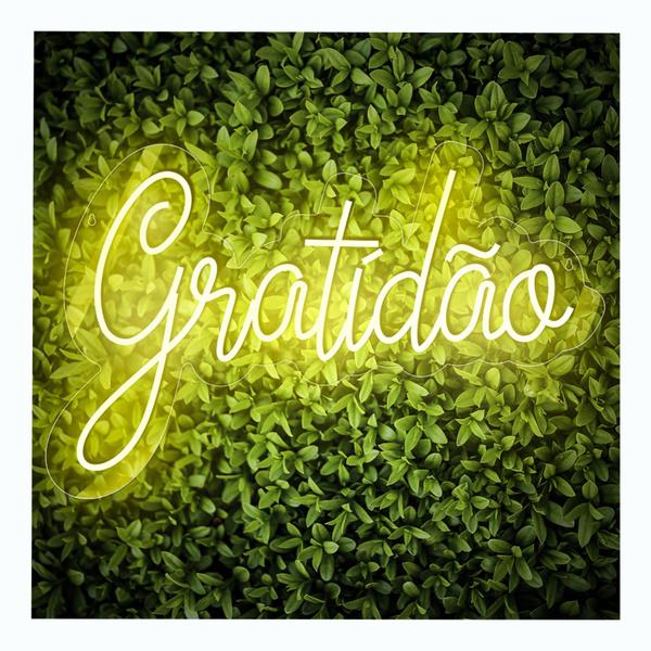 Imagem de Painel Neon Led Gratidão Quarto Decoração