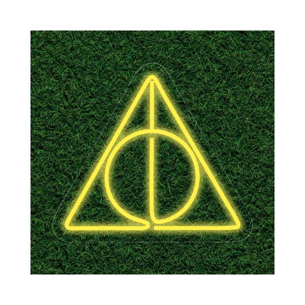 Imagem de Painel Neon Led Harry Potter Relíquias da Morte Decoração