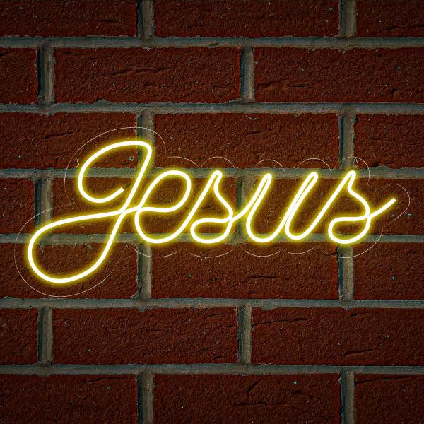 Imagem de Painel Neon Led Jesus Natal Igreja decoração