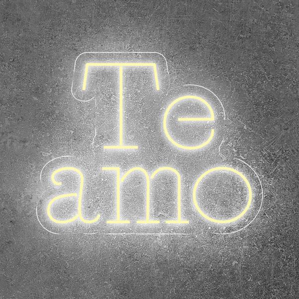 Imagem de Painel Neon Te amo Personalizado Decoração Romantica