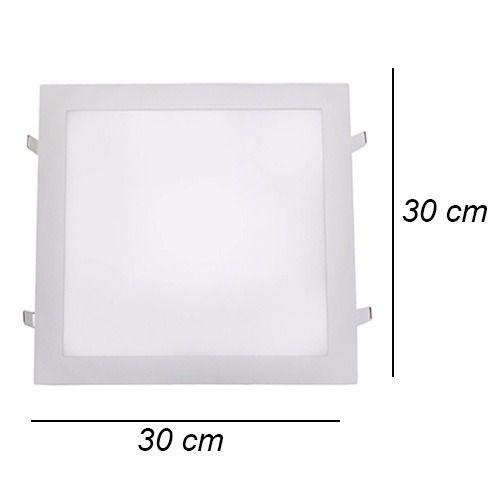 Imagem de Painel Paflon Led Embutir 24w Quadrado Branco Morno 4000k