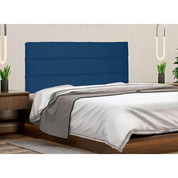 Imagem de Painel para Cama Box King La Italiana Suede Azul