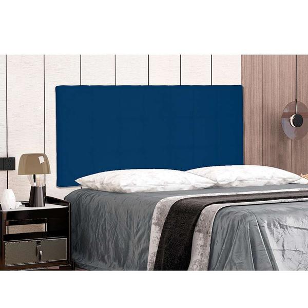 Imagem de Painel para Cama Box Solteiro Verona Suede Azul