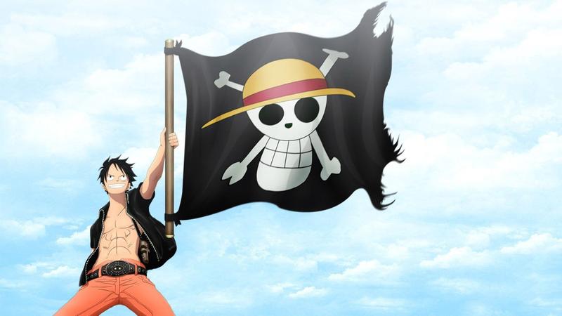 Imagem de Painel para Festa Infantil One Piece - Decoração para Aniversário 1x0,65cm