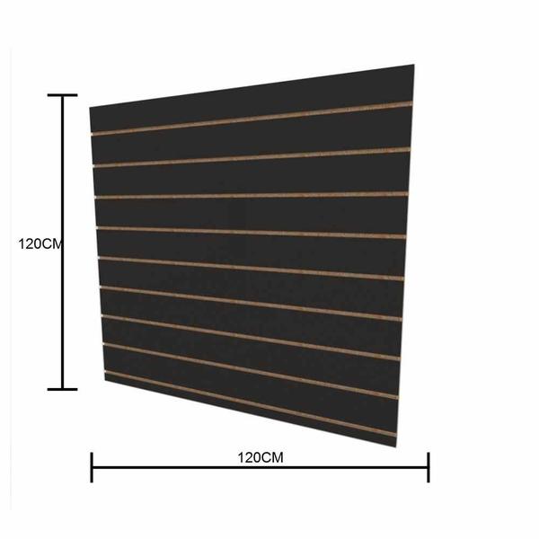 Imagem de Painel para ganchos, ideal para lojas preto 120(A)x120(C)cm sem ganchos