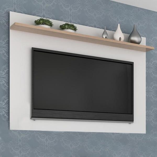 Imagem de Painel para Tv 40" 1 Prateleira Branco e Siena Lilies Móveis