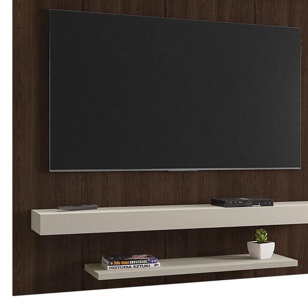 Imagem de Painel para TV 60 Pol 150cm Lima B02 Nogal/Off White - Mpozenato