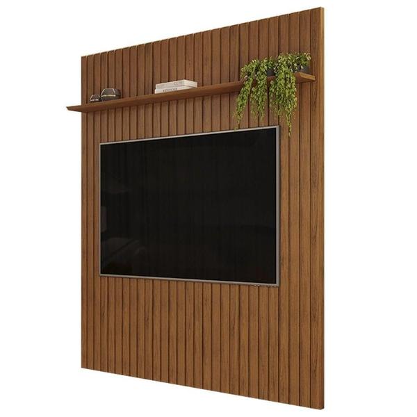 Imagem de Painel Para Tv 65 Polegadas Ripado 183x212cm Pratisk D04 Freijó - Mpozenato