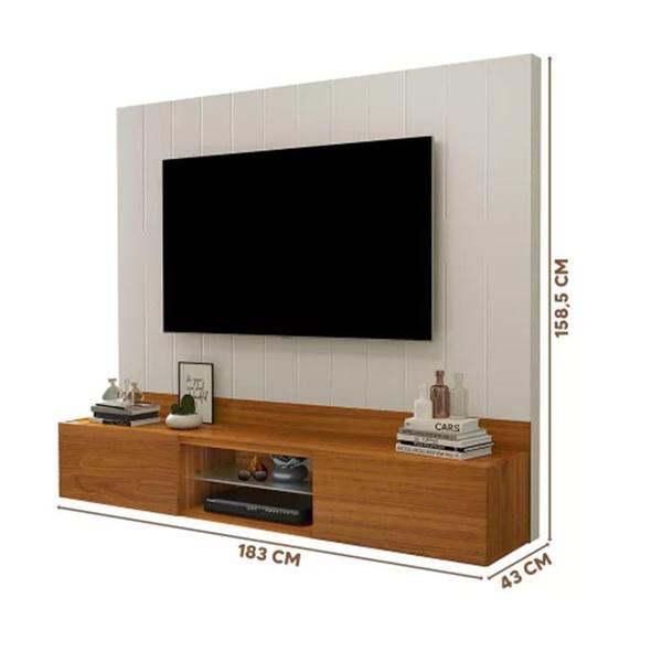 Imagem de Painel para Tv 75 Polegadas Conquest Luapa - Carvalho New/off White