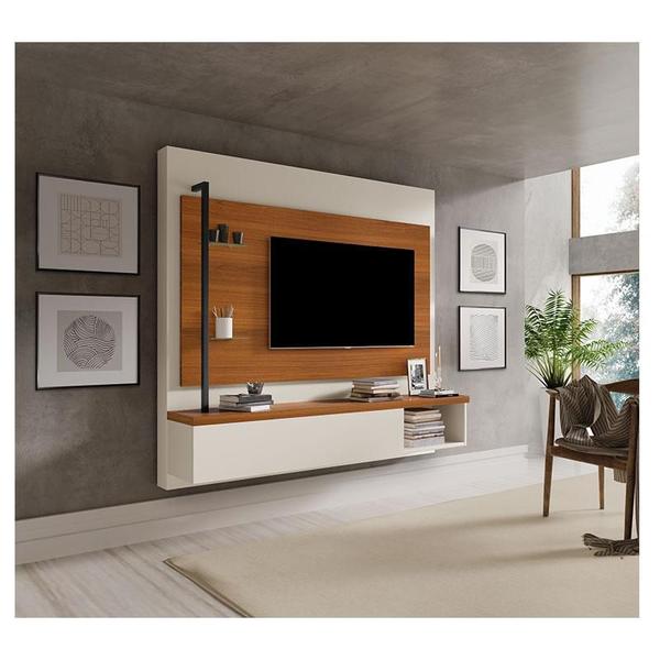 Imagem de Painel para Tv Ambiente Galea Carvalho New Off White - Luapa