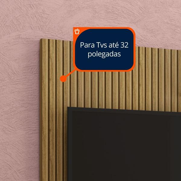 Imagem de Painel para TV Até 32" Sala - Canelado/Off White - Mod.1218