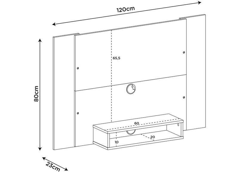 Imagem de Painel para TV até 42” Artely - Cine