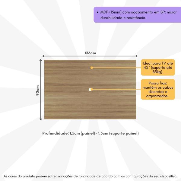 Imagem de Painel para TV até 42 Polegadas 136cm Multimóveis CR45273