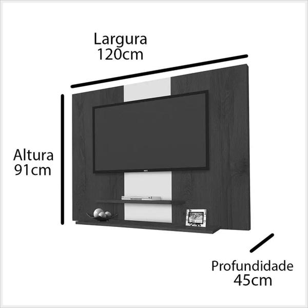 Imagem de Painel Para TV até 42 Polegadas Don Black Perola