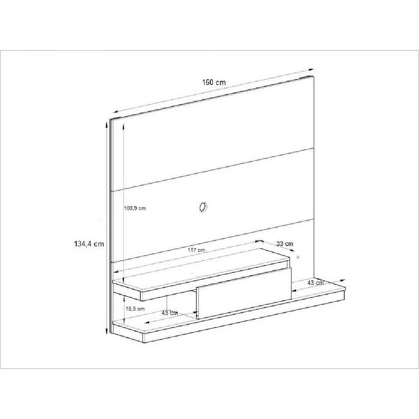 Imagem de Painel para TV até 50 Polegadas 1 Gaveta Home