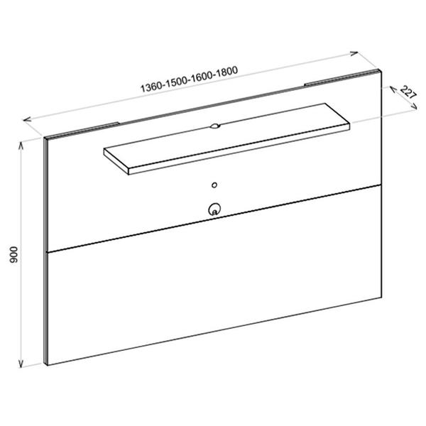 Imagem de Painel Para TV Até 55 Polegadas 4 em 1 Multiplus Jatobá