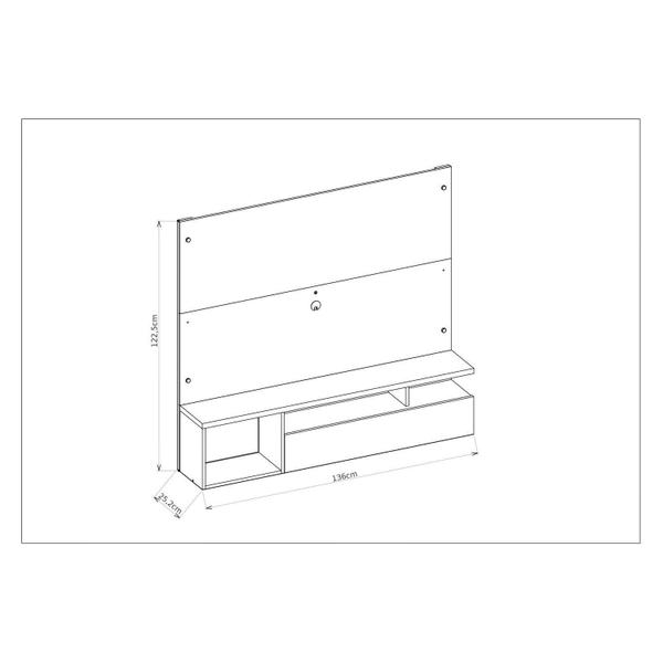 Imagem de Painel Para Tv Até 55 Polegadas Black Caemmun