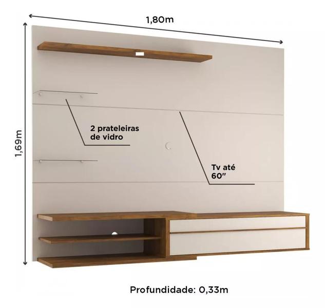 Imagem de Painel Para TV Até 60 Polegadas Magnum Salini 