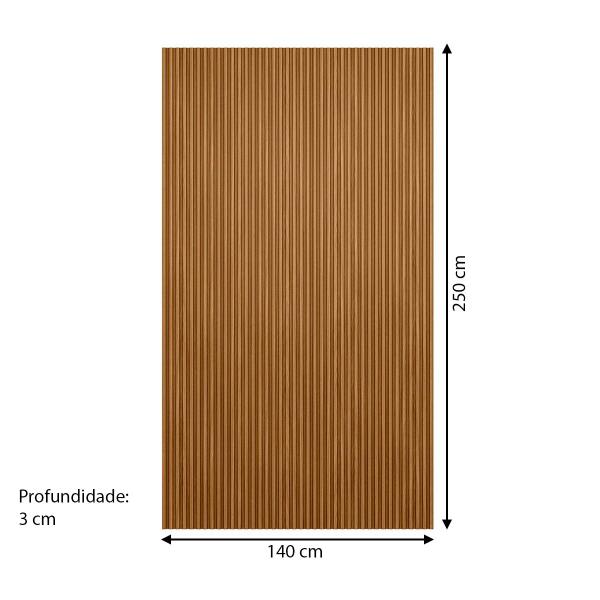 Imagem de Painel para TV Até 60 Polegadas Ripado Nature Fosco - Linea Brasil