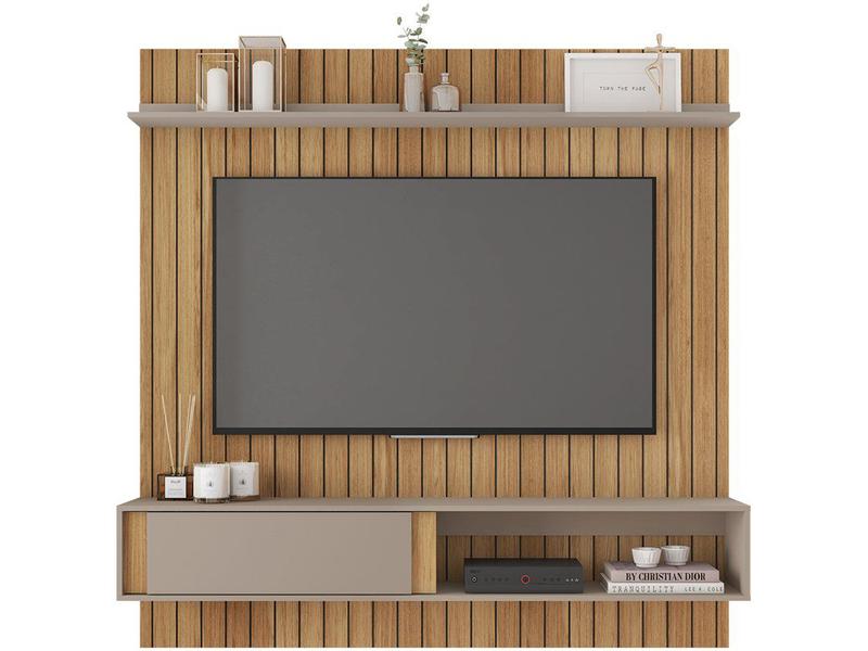 Painel para TV até 65" Caemmun Boreal 1.8 1 Prateleira Painel para TV até 65" Caemmun Boreal 1.8 1 Prateleira