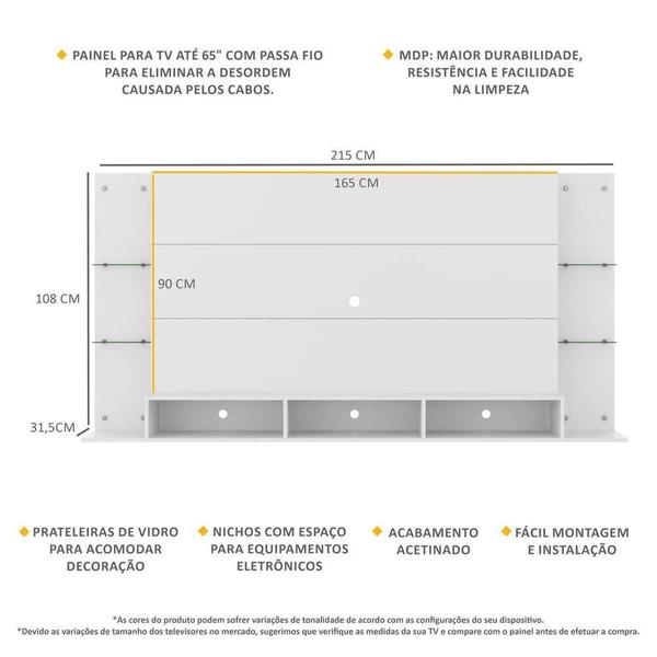 Imagem de Painel para TV até 65" Nairóbi Plus Multimóveis Branco