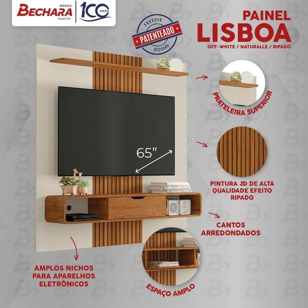Painel para TV até 65 Polegadas 1 Porta Lisboa Bechara Imagem de Painel para TV até 65 Polegadas 1 Porta Lisboa Bechara