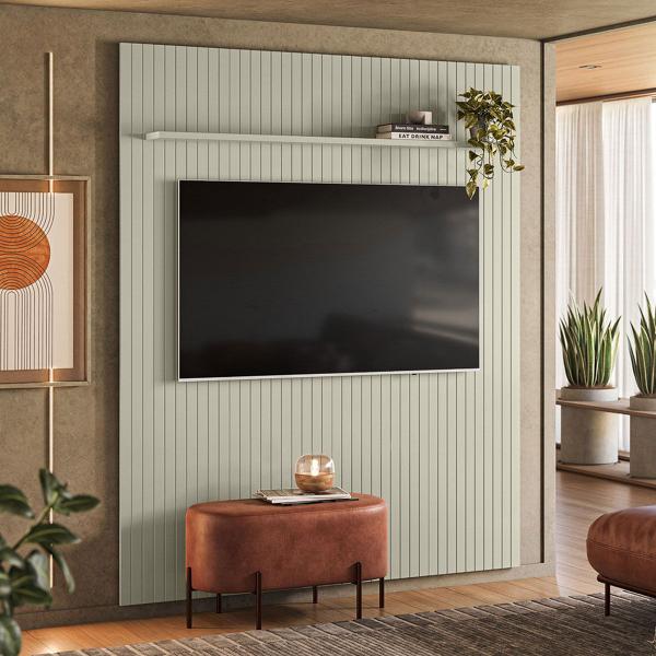 Imagem de Painel para TV Até 65 Polegadas Uno Frizz Off White - Olivar Móveis