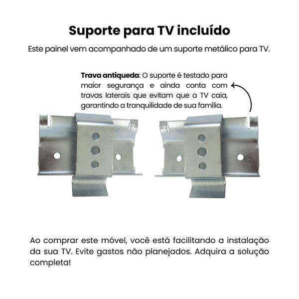 Imagem de Painel para Tv até 72 Polegadas Matisse Cinamomo /Off White