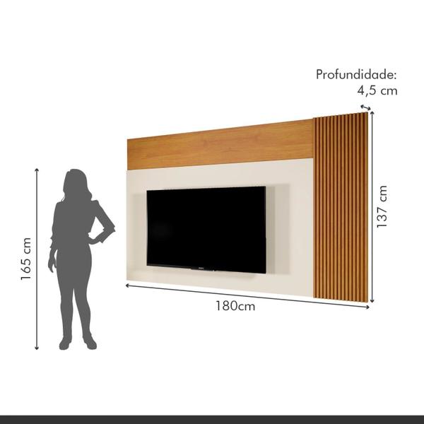 Imagem de Painel para Tv até 75 Polegadas 180cm sem Led Logan