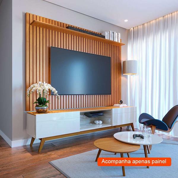 Painel para TV até 75 Polegadas Loft Nature - Imcal Imagem de Painel para TV até 75 Polegadas Loft Nature