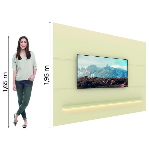 Imagem de Painel Para TV Até 85 Polegadas Com Prateleira e LED Royal Off White Gelius