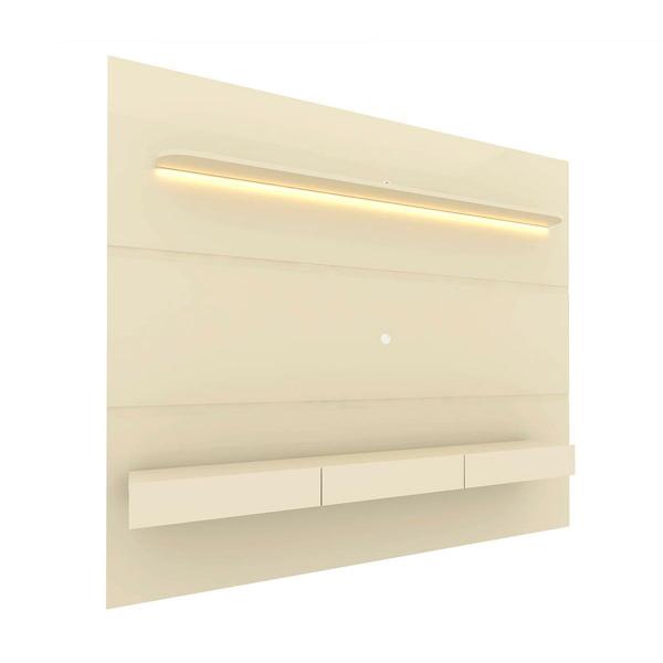 Imagem de Painel para TV Até 85 Polegadas Royal 3 Gavetas 100% Mdf com Led Off White - Gelius