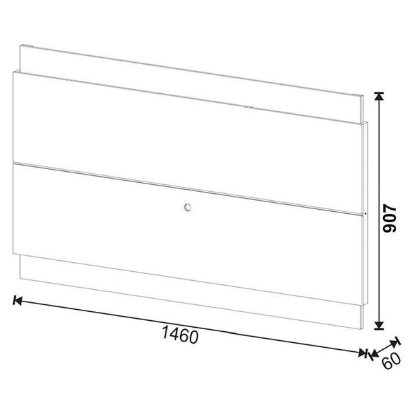 Imagem de Painel para TV Classic 1.4 Off White Nature com Led   Imcal