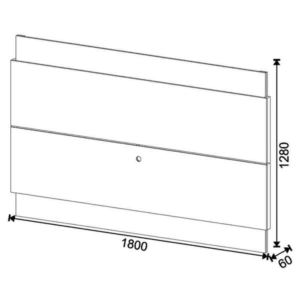 Imagem de Painel para TV Classic 1.8 Branco Acetinado  Imcal