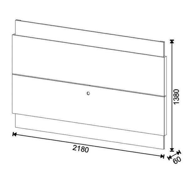 Imagem de Painel para TV Classic 2.2 Nature Off White com Led   Imcal