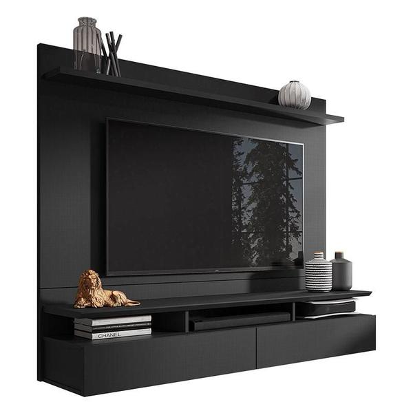 Imagem de Painel para Tv Home Suspenso Ambiente Noruega Preto - Móveis Leão