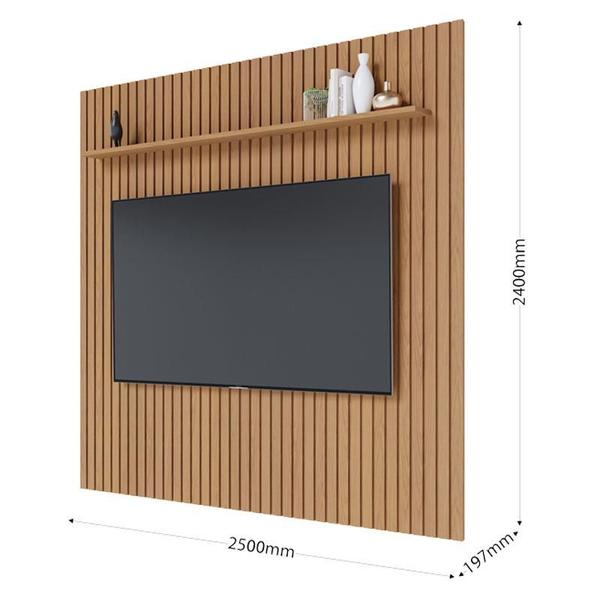 Imagem de Painel para Tv Home Suspenso Ripado Niágara 2500 mm Freijó Colibri