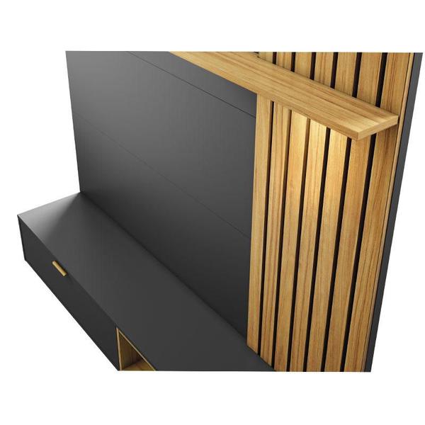 Imagem de Painel para Tv Home SuspensoTocantins 1.8 Preto Acetinado Noce Milano - Colibri