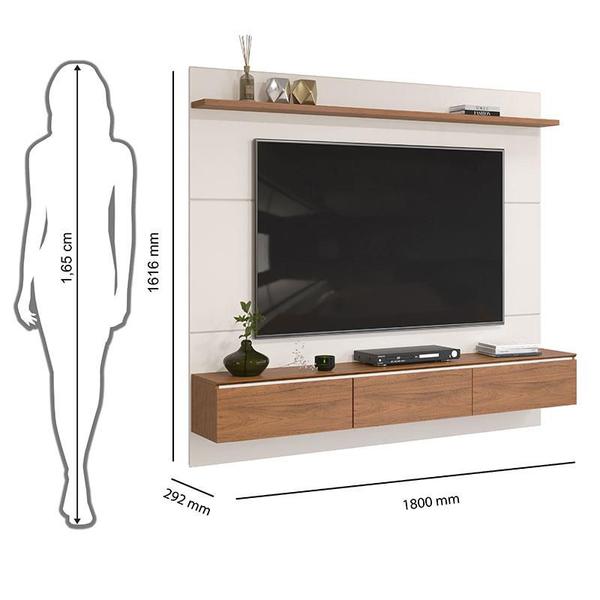 Imagem de Painel para Tv Mateo Off White Freijó - Dj Móveis