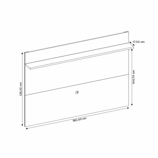 Imagem de Painel para TV NT 1305 Off White com Freijó - Notável