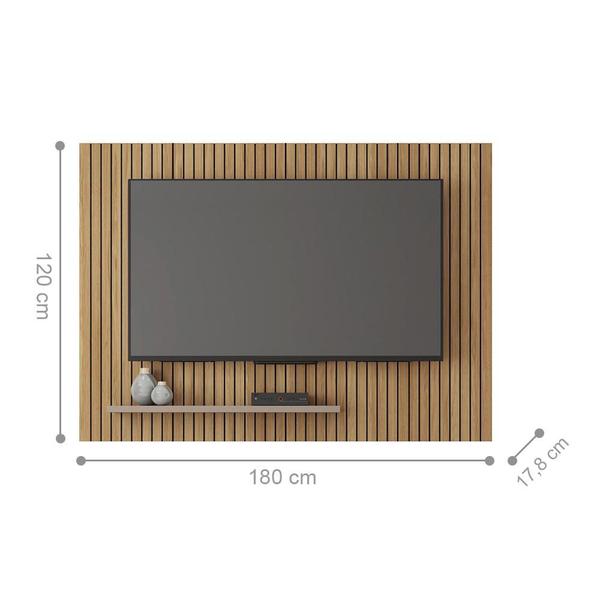 Imagem de Painel para TV Ripado Até 75 Polegadas Toulon Buriti Fendi