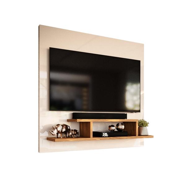 Painel para TV Smart 32 Polegadas com Nicho Prateleira Sala Quarto Reilly - AJMóveis Imagem de Painel para TV Smart 32 Polegadas com Nicho Prateleira Sala Quarto Reilly