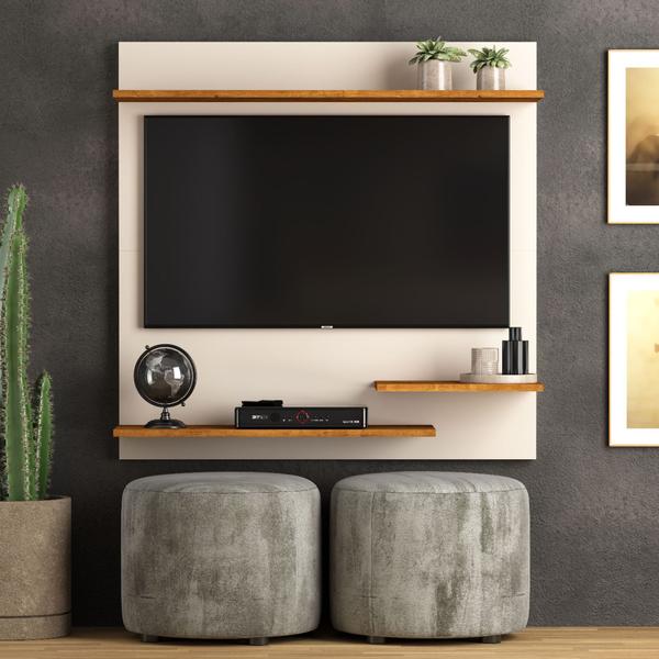 Imagem de Painel Para TV Smart Madri Para TVs de até 32 Polegadas - Off White/Nature