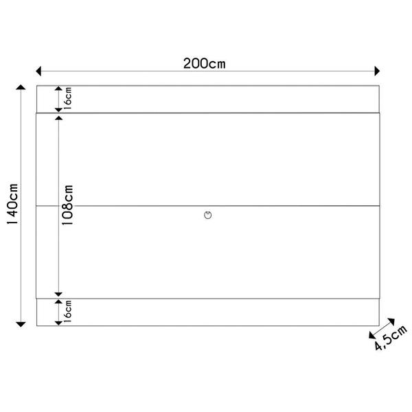 Imagem de Painel para TV Suspenso 75 Pol 200cm Chile C05 Off White Matte/Freijó - Mpozenato